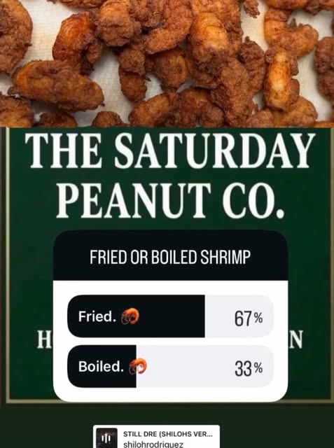 The Saturday Peanut Co. asks the community: fried or boiled shrimp?